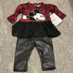 Pippa & Julie Red and Black Kids Matching Set